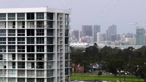 Wallpaper Mural Aerial view of iconic condominiums on the beach in Coronado, California Torontodigital.ca
