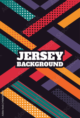 Geometric Jersey Background with Abstract Shapes and Bold Typography, Editable Jersey Vector, Sport fashion, Football, Volleyball, Soccer, Cricket, Tennis play dress vector, sport T-Shirt, sport