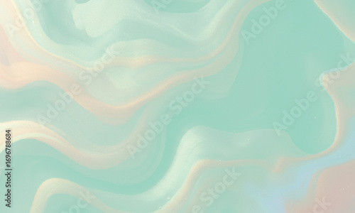 Mint Green Iridescent Watercolor Texture