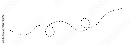 Long squiggle dashed line