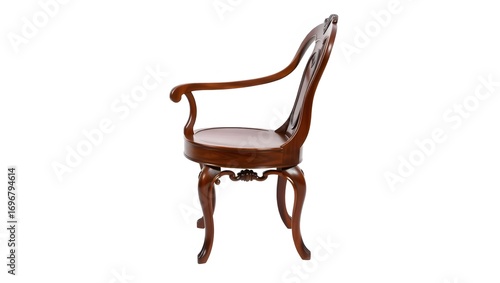 antique chair isolated on white