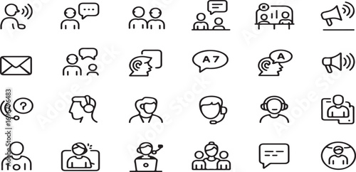 communication icons, chat icons, customer support icons, messaging icons, email icons, phone call icons, customer service icons, online chat icons, customer feedback icons, contact icons, help desk ic