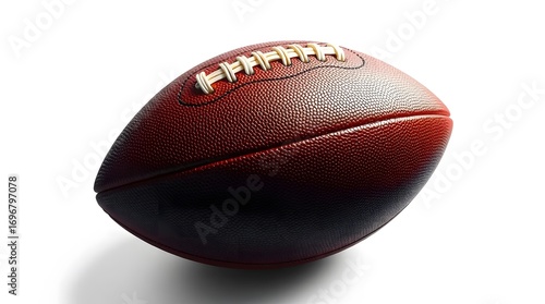 american football isolated on white background