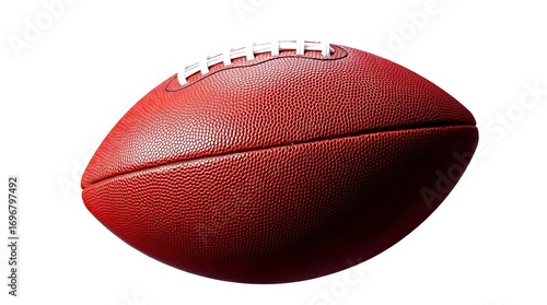 american football isolated on white