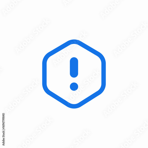 exclamation mark warning icon sign vector