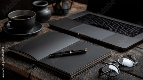 Dark Workspace Productivity Setup.