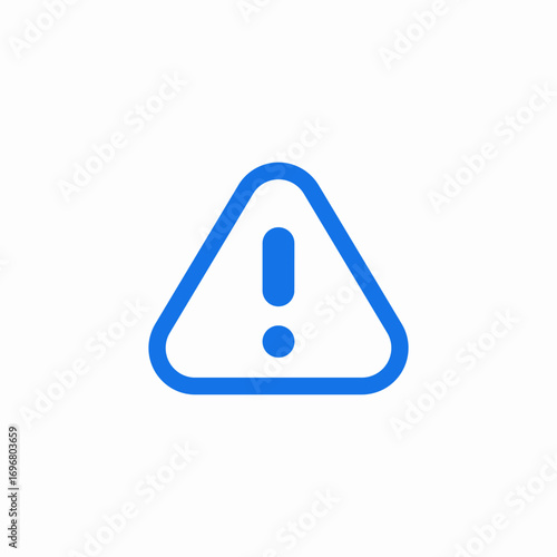warning exclamation mark triangle icon sign vector