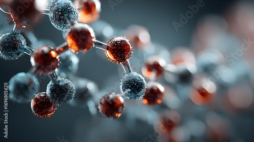 Wallpaper Mural Glucagon-like peptide 1 (GLP1, 7-36) molecule The glucagon like peptide-1 receptor has a strong effect on the management of type 2 diabetes mellitus. 3d rendering Torontodigital.ca