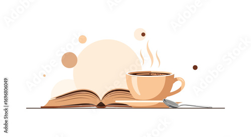 Warm Coffee And A Good Book: A Peaceful Moment Of Reading And Sipping Delight