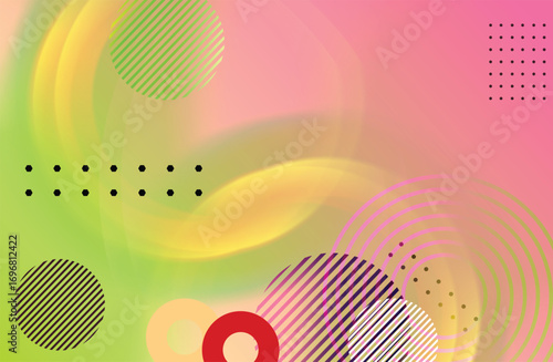 Modern circle line abstract colorful design for  cover design, website, banner, flyer,