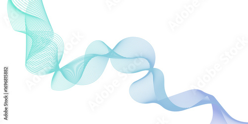 Wavy grid pattern or blending curved lines, Abstract wavy lines composition with smooth thin lines, Abstract wave line background with flowing curves, modern digital motion design.
