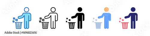 Stink Multiple Style Icon Set Collection. 
