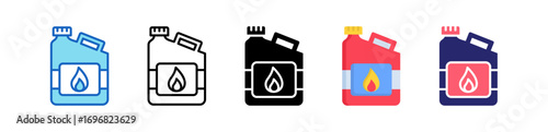 Water Pollution Multiple Style Icon Set Collection. 