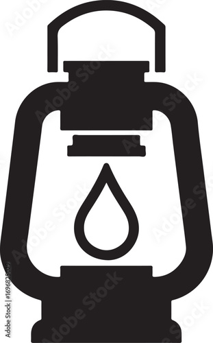lantern silhouette vector, lantern silhouette illustration on white background