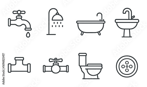 Beverage and dessert linear icons set. featuring ice, popsicle, drink, sundae, soda, beer, and shaved ice