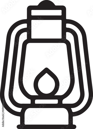 lantern silhouette vector, lantern silhouette illustration on white background
