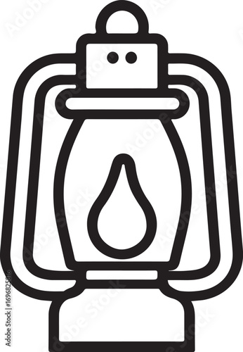 lantern silhouette vector, lantern silhouette illustration on white background