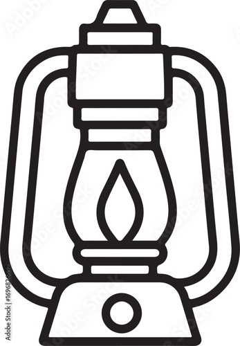 lantern silhouette vector, lantern silhouette illustration on white background