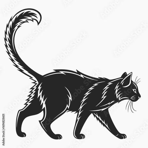 vector illustration of a cat