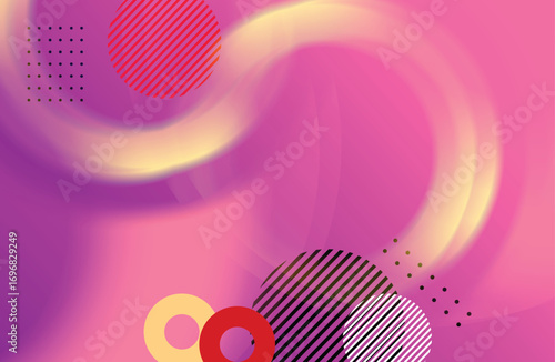 Modern circle line abstract colorful design for  cover design, website, banner, flyer,