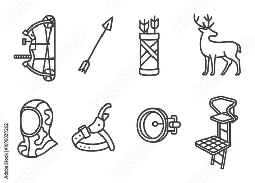 Art and craft silhouette icon set. featuring painting, glue, scissors, cutting, stamping, and clay modeling symbols