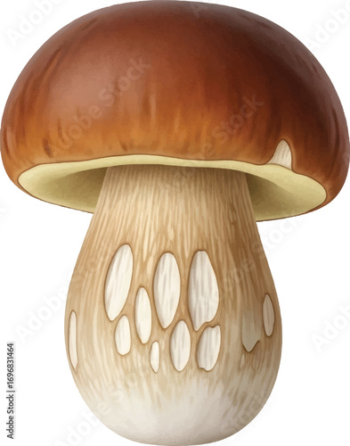 Porcini Mushroom Isolated