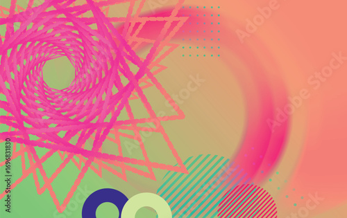 Modern circle line abstract colorful design for  cover design, website, banner, flyer,