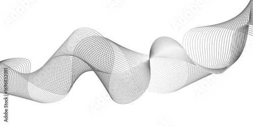 Creative abstract wave line background, elegant flowing curve pattern, modern futuristic design, smooth minimal texture for digital, technology, business, wallpaper, website, presentation.