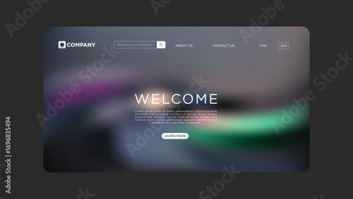 Modern company website design with welcome message and user-friendly navigation for business growth