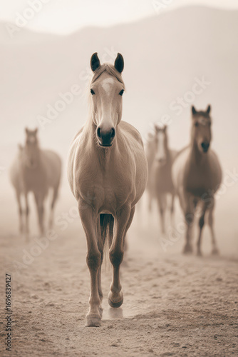 portraits of top  animals against clean minimalist background with bokeh effects