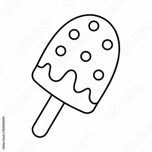 Choco Treat Line Art Vector