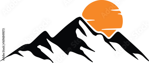 vector illustration of a mountain landscape