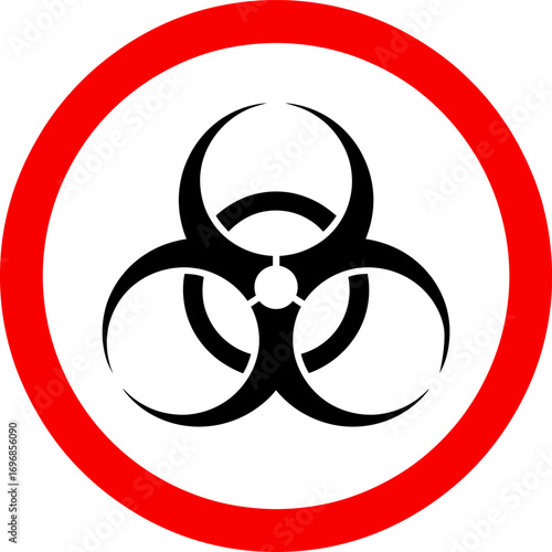 Biohazard Warning Symbol Sign