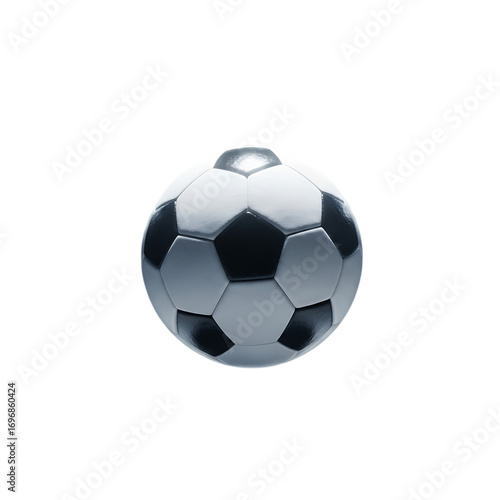 Wallpaper Mural A classic black and white soccer ball isolated on transparent background, representing sports, teamwork, and competition, suitable for designs related to football, games, and athletic activities Torontodigital.ca