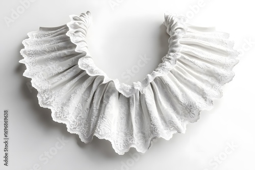 Elegant Historical Ruffled Collar Accessory