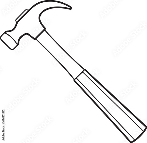 Claw Hammer Illustration DIY Tool