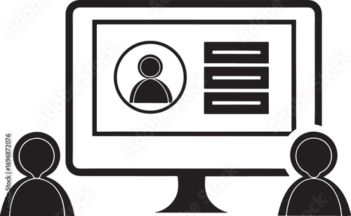 User Profile and Team Collaboration Icon