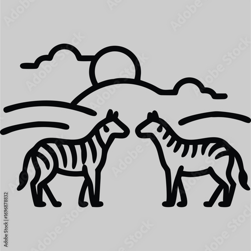 Beautiful shallow focus shot of a zebra in the wild