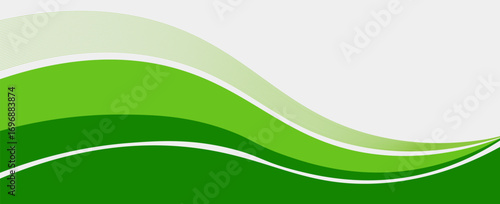 Abstract green banner background. Graphic design banner pattern background template with dynamic curve shapes