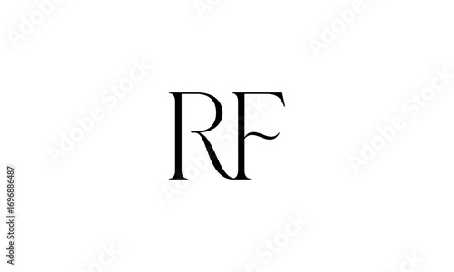 RF initial letters, monogram logo