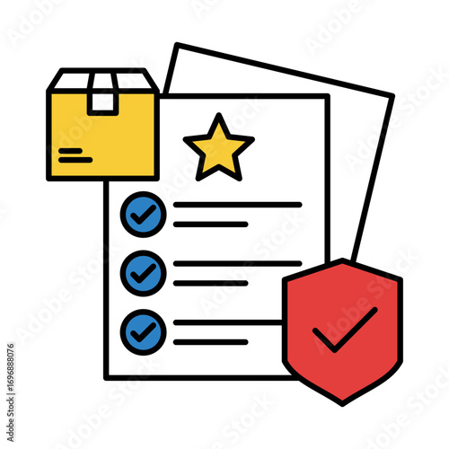 Legal Compliance Icon for business regulations, corporate governance, and industry standards to ensure legal adherence and risk management.