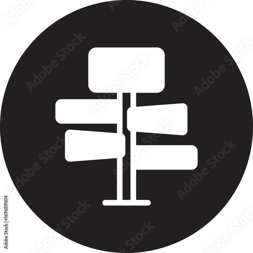 signpost glyph icon