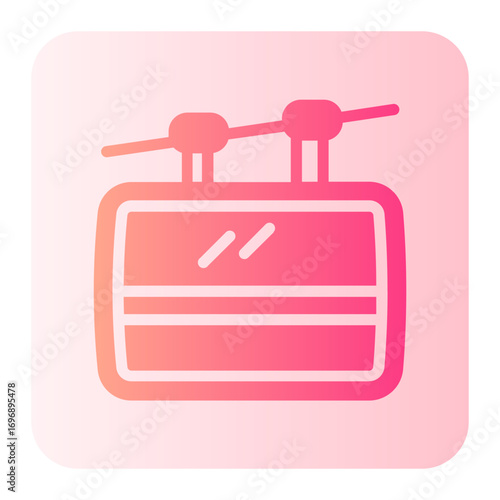 cable car gradient icon