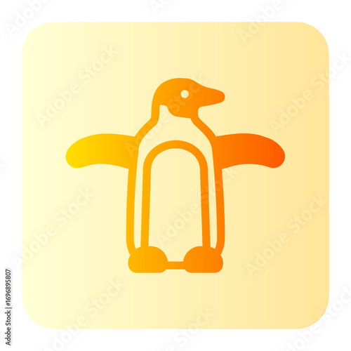 penguin gradient icon