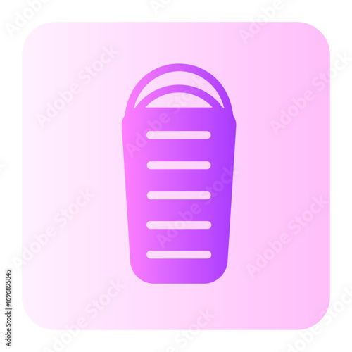 sleeping bag gradient icon
