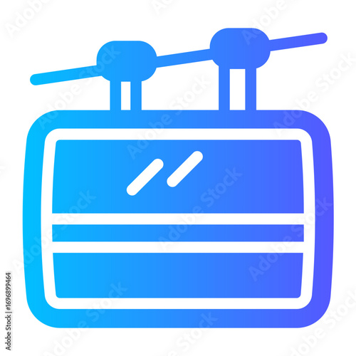cable car gradient icon
