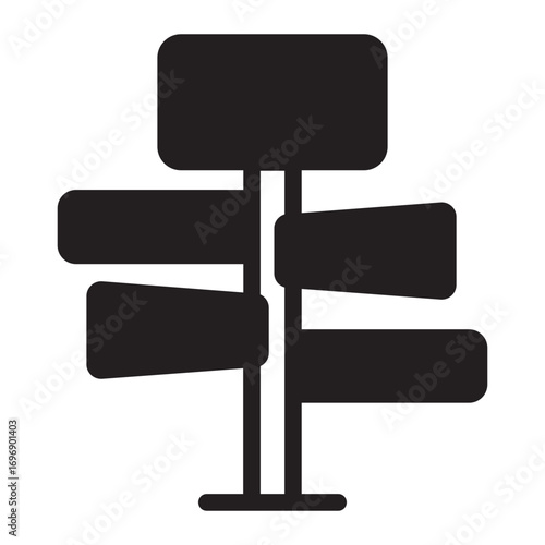 signpost glyph icon