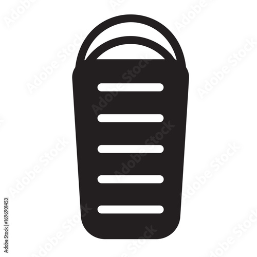 sleeping bag glyph icon