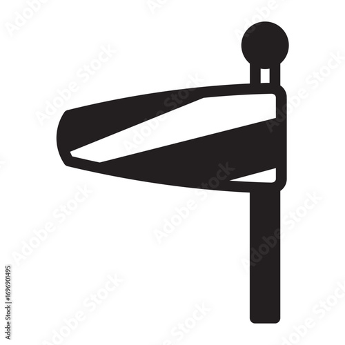 windsock glyph icon