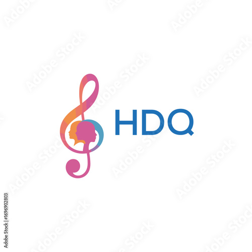 HDQ  “Colorful music logo with human faces and treble clef design” HDQ  Later Logo, “Creative music academy logo with silhouette heads and notes” 

HDQ  music, logo, HDQ  abstract, creative, HDQ  colo